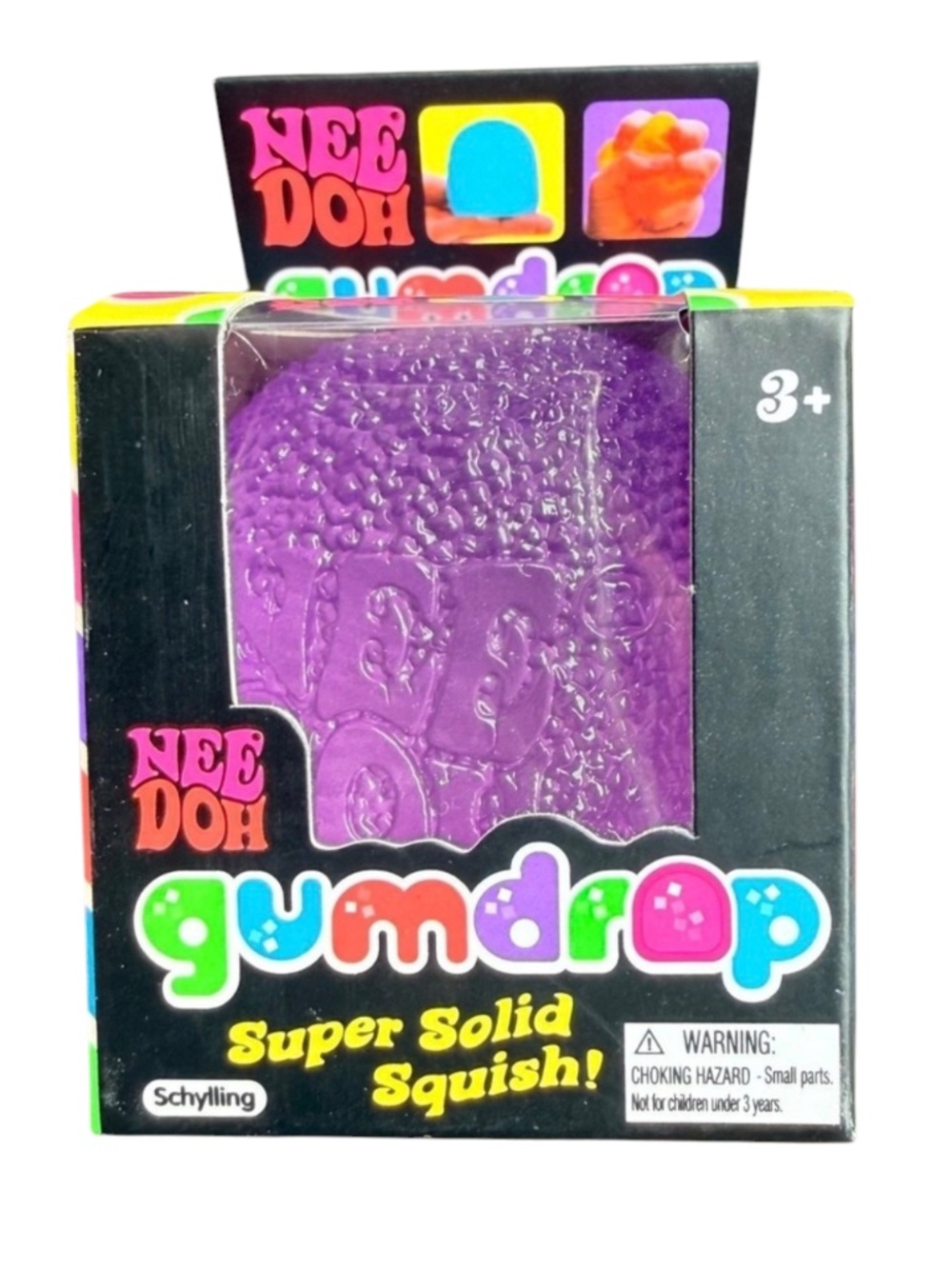 NeeDoh Gumdrop Viral Squish Stress Toy Purple - NIB